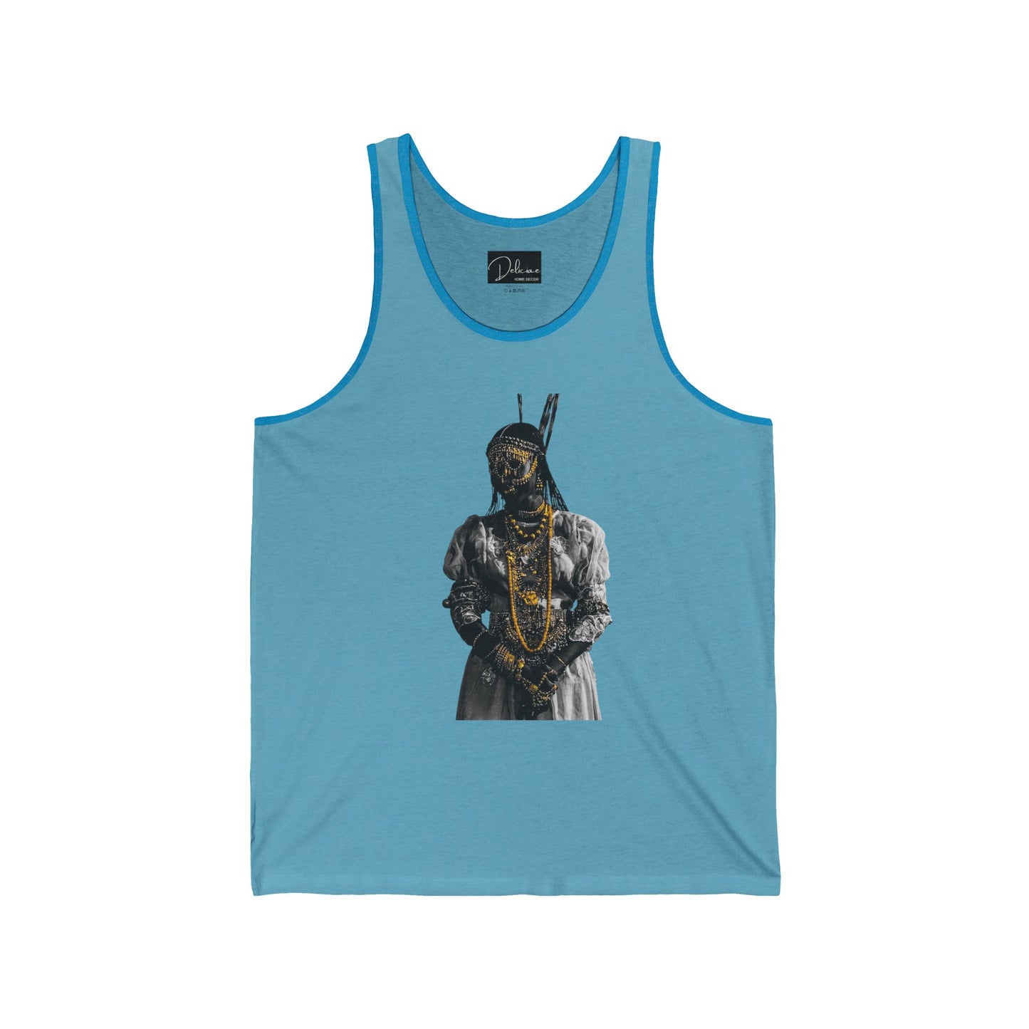Unisex Jersey Tank - Rooted, Regal, Resilient, Motivational Sleeveless Tee