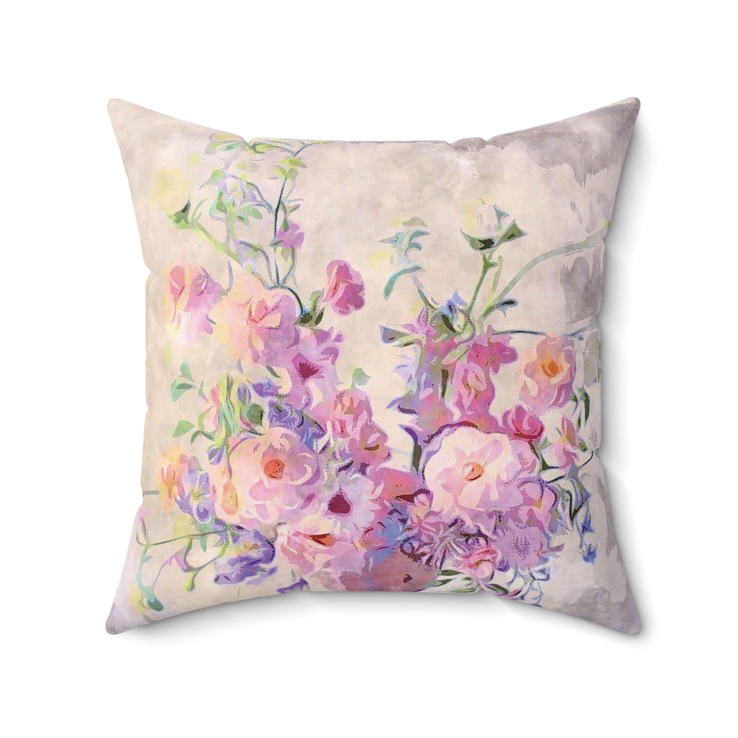 Faux Suede Square Pillow