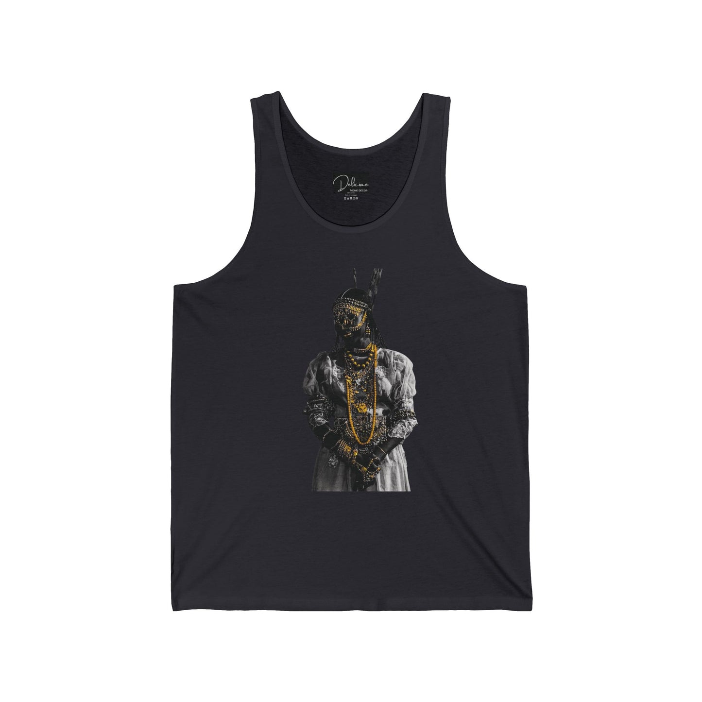 Unisex Jersey Tank - Rooted, Regal, Resilient, Motivational Sleeveless Tee