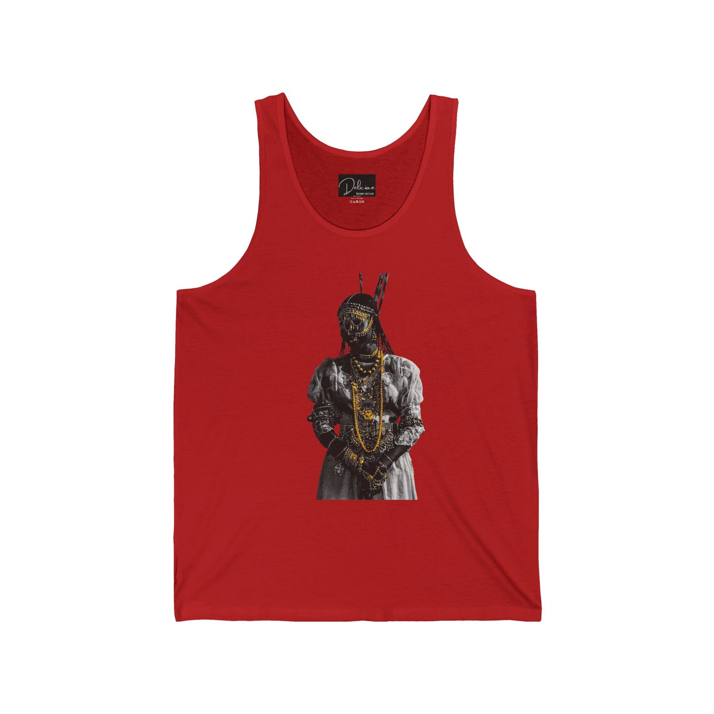 Unisex Jersey Tank - Rooted, Regal, Resilient, Motivational Sleeveless Tee