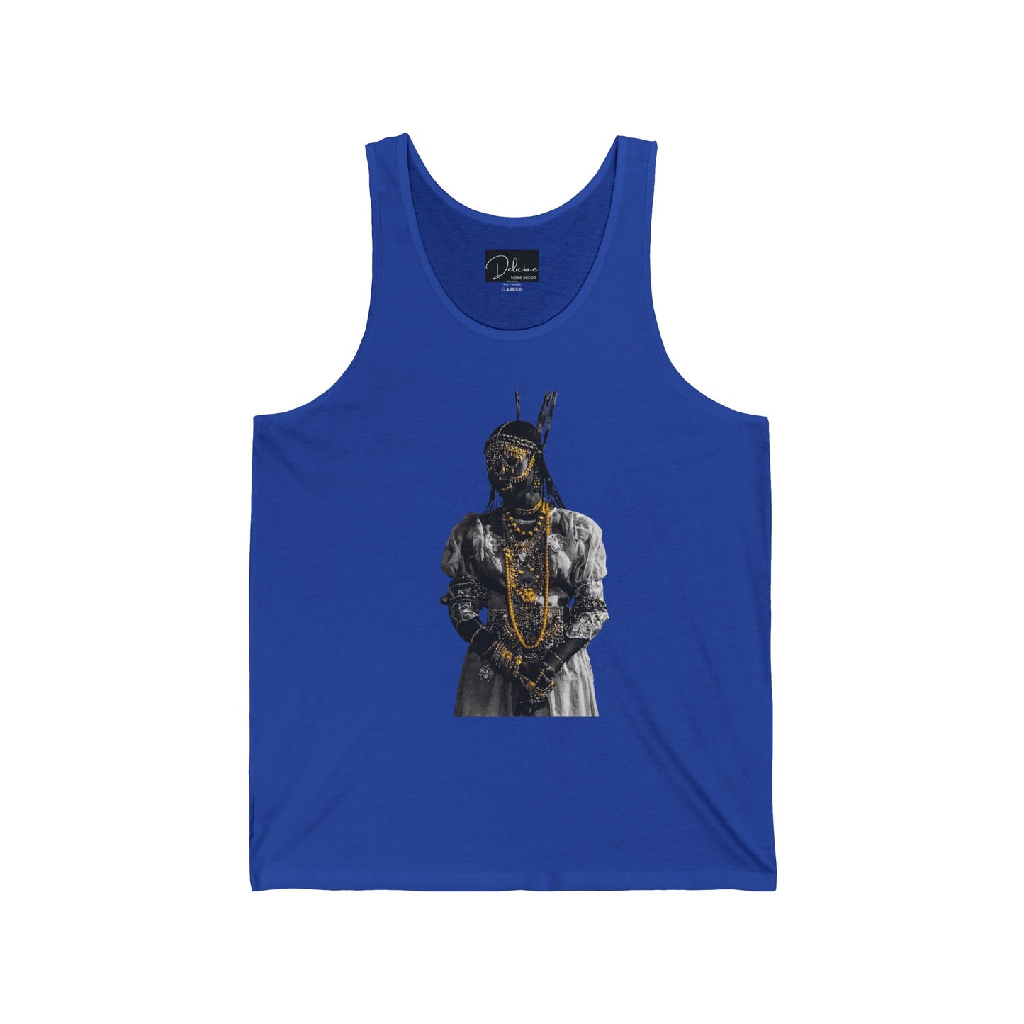 Unisex Jersey Tank - Rooted, Regal, Resilient, Motivational Sleeveless Tee