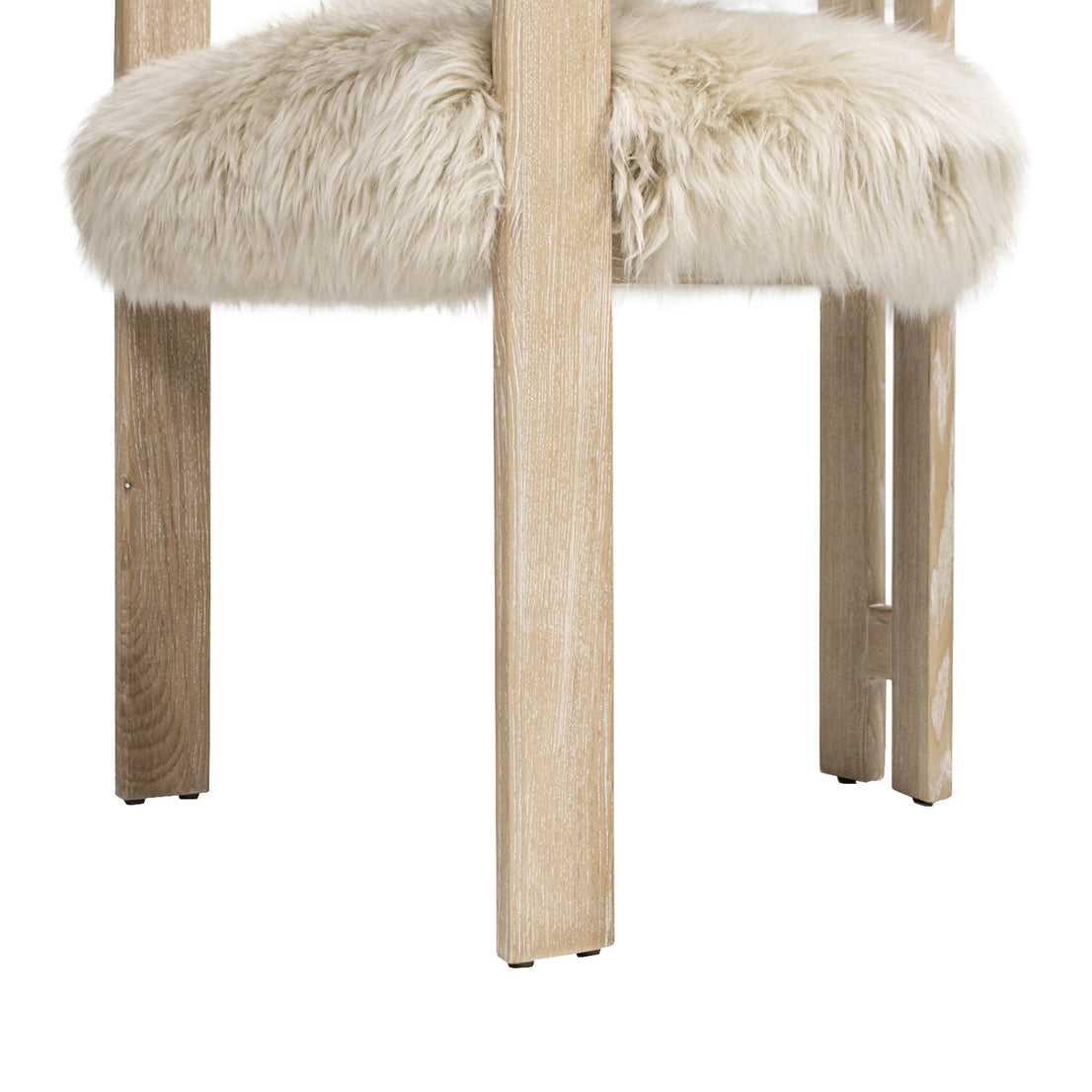 Millwick 21" Low Back Genuine Fur Dining Chair - DesignsByZuedi