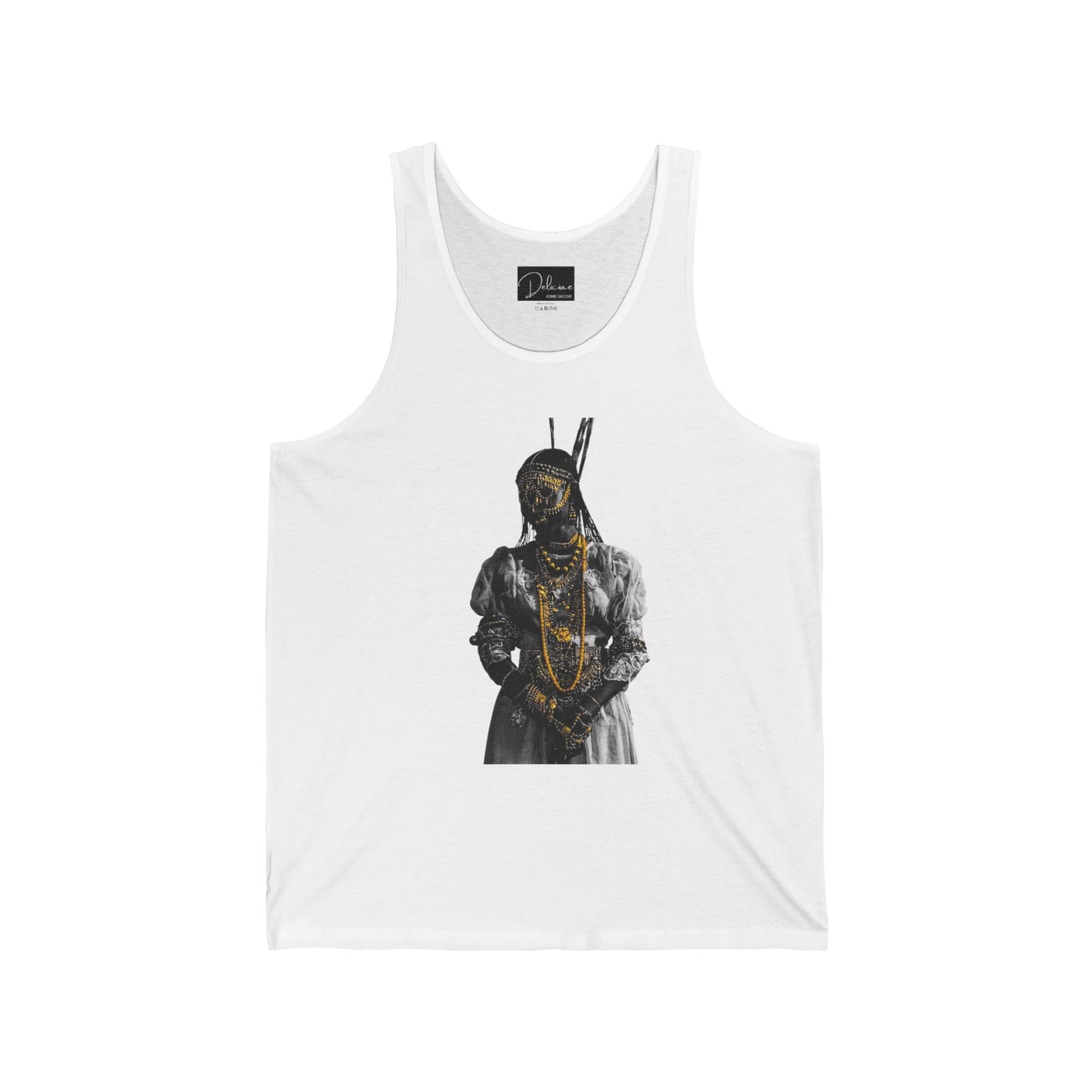Unisex Jersey Tank - Rooted, Regal, Resilient, Motivational Sleeveless Tee