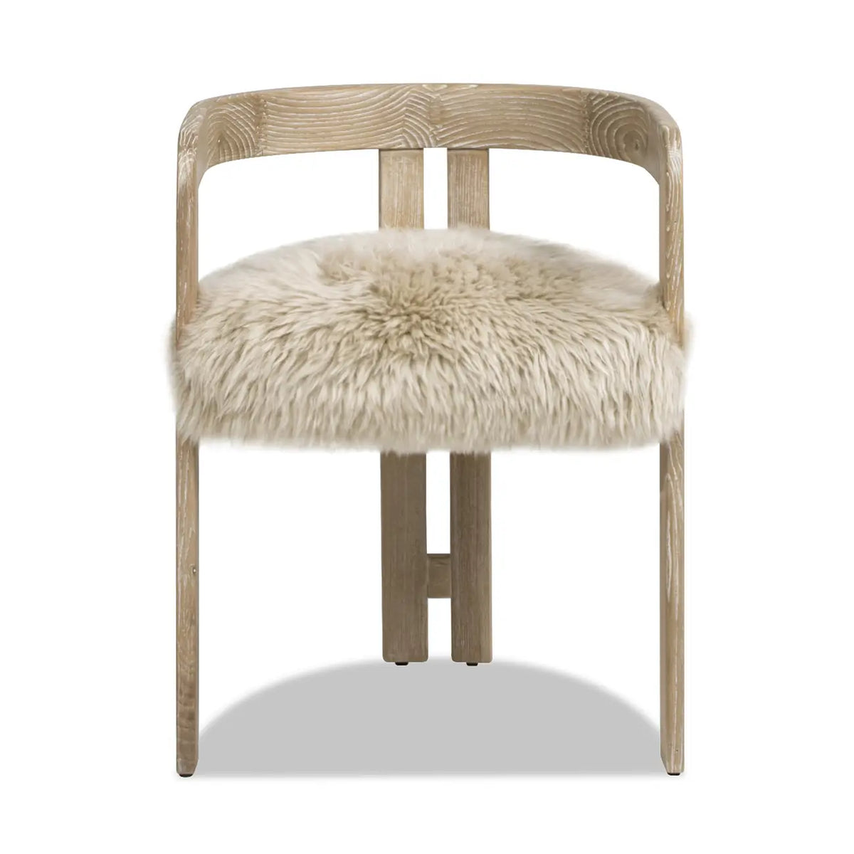 Millwick 21" Low Back Genuine Fur Dining Chair - DesignsByZuedi