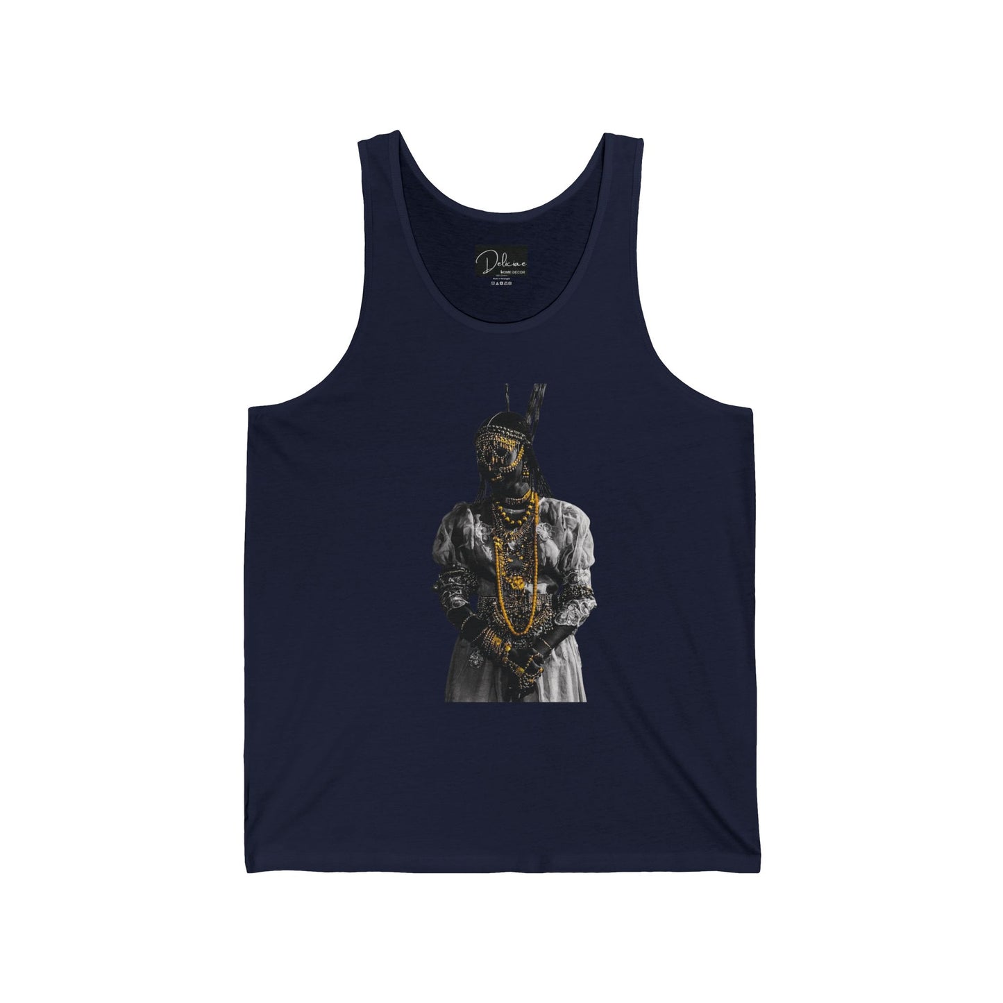 Unisex Jersey Tank - Rooted, Regal, Resilient, Motivational Sleeveless Tee