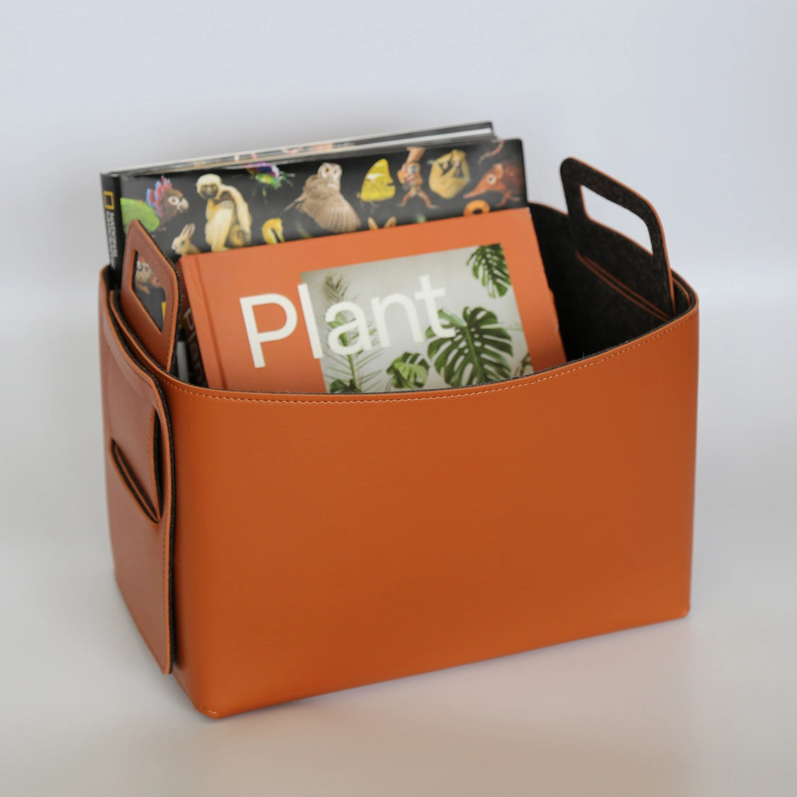 Haddington - Vegan Leather and Felt Storage Basket
