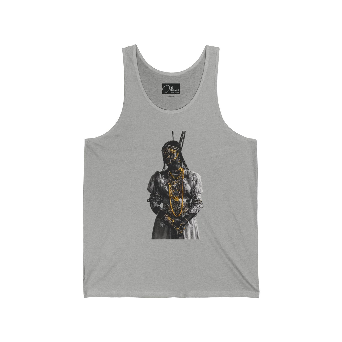 Unisex Jersey Tank - Rooted, Regal, Resilient, Motivational Sleeveless Tee