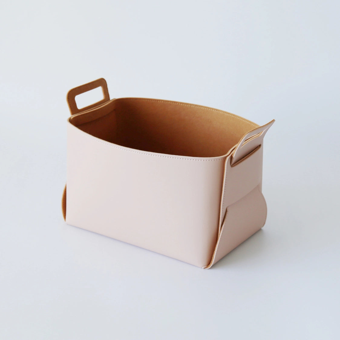 Haddington - Vegan Leather and Felt Storage Basket