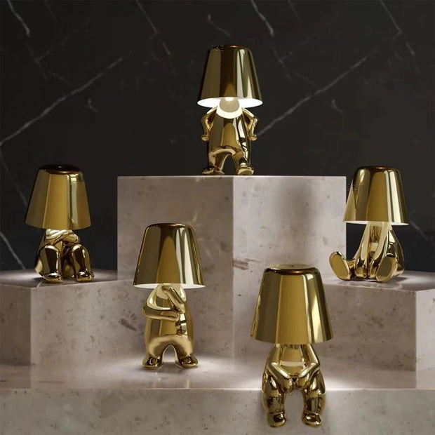 Thinker Golden Lamp - DesignsByZuedi
