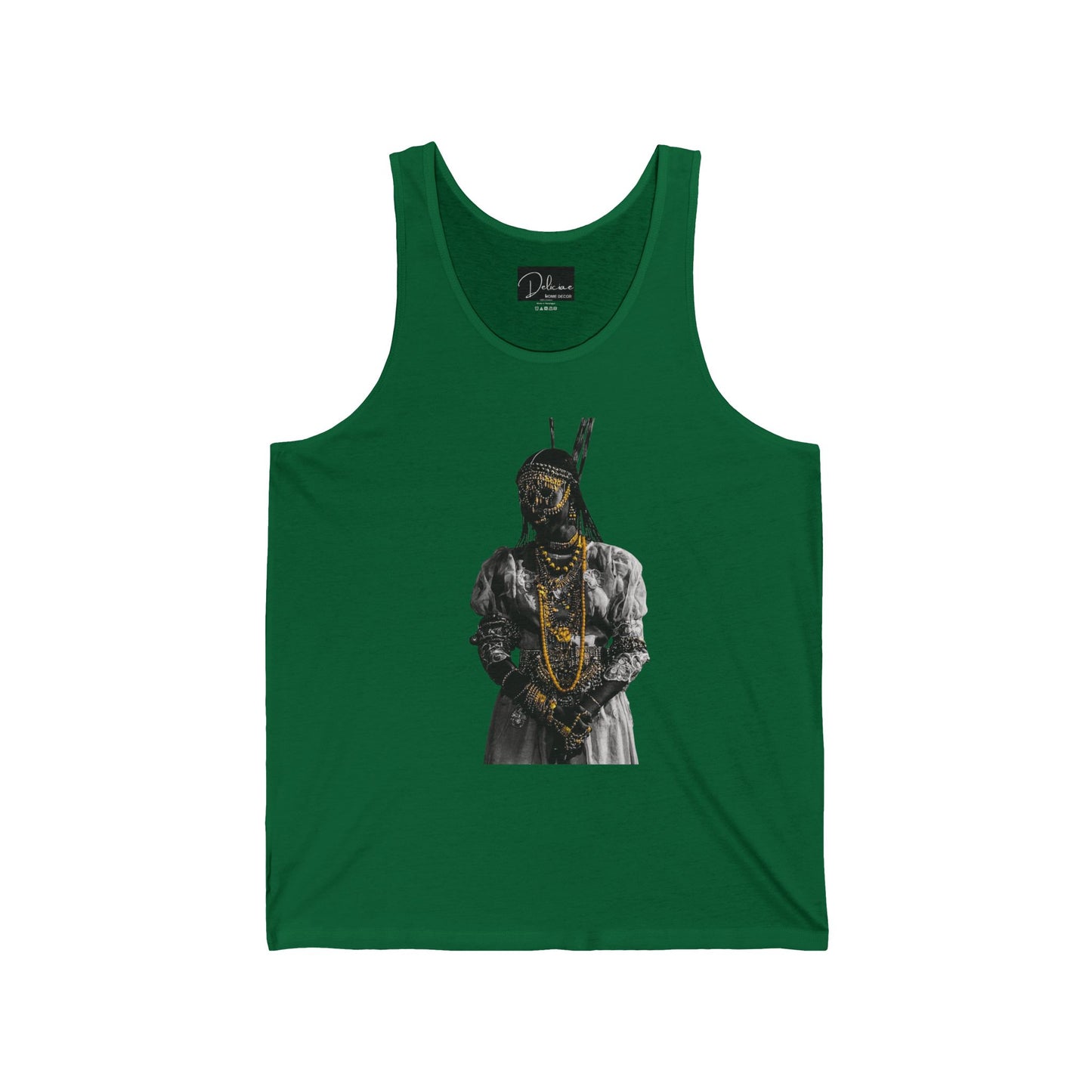 Unisex Jersey Tank - Rooted, Regal, Resilient, Motivational Sleeveless Tee
