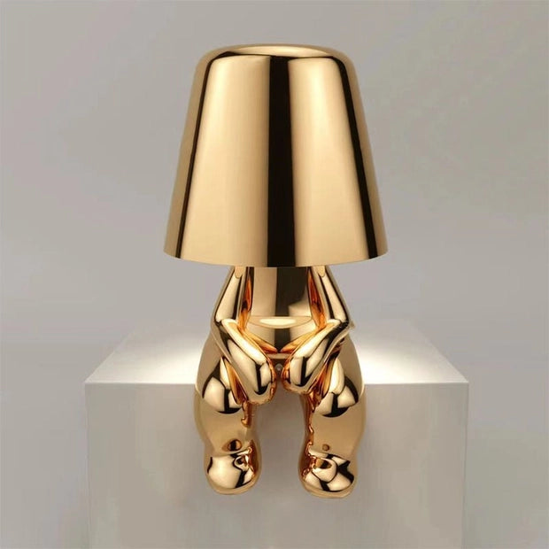 Thinker Golden Lamp - DesignsByZuedi