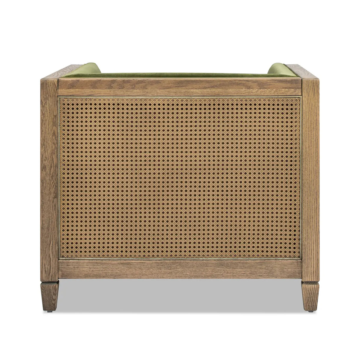 Georgia Cane Rattan Tuxedo Armchair - DesignsByZuedi
