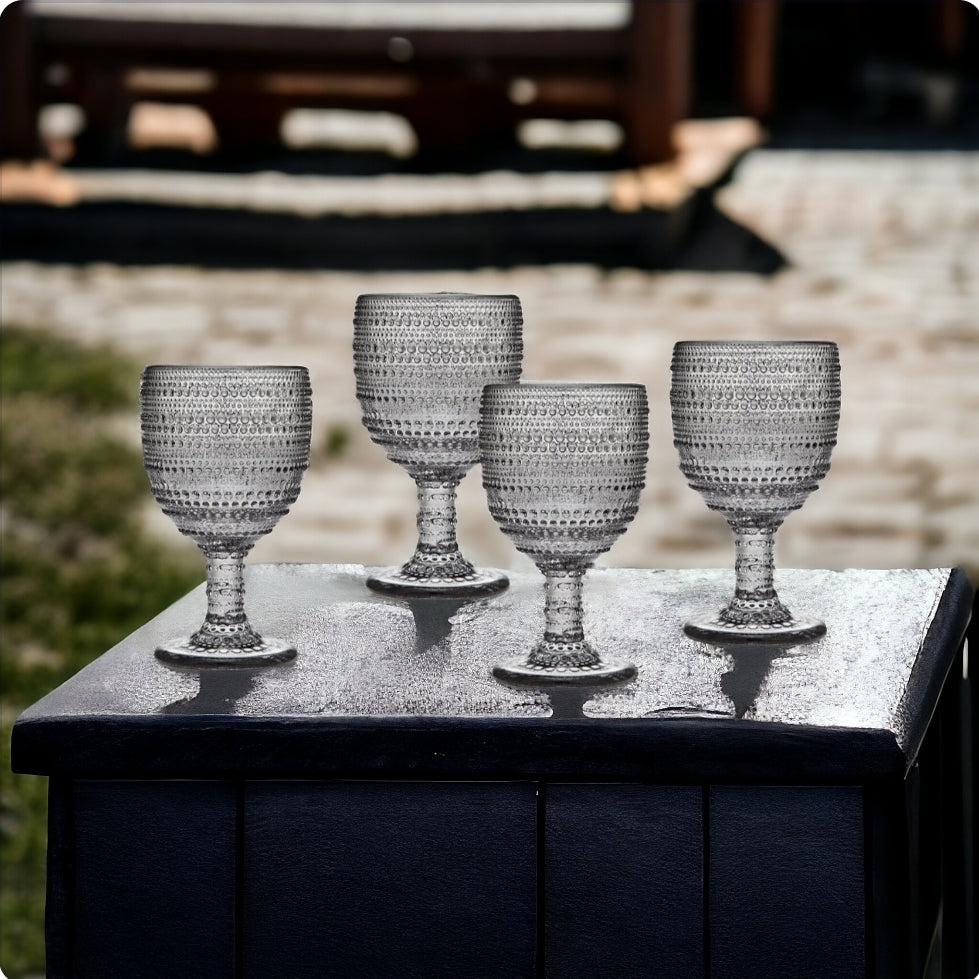 Naseberry - Smoke Goblet, Set of 4
