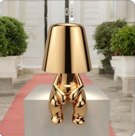 Thinker Golden Lamp - DesignsByZuedi