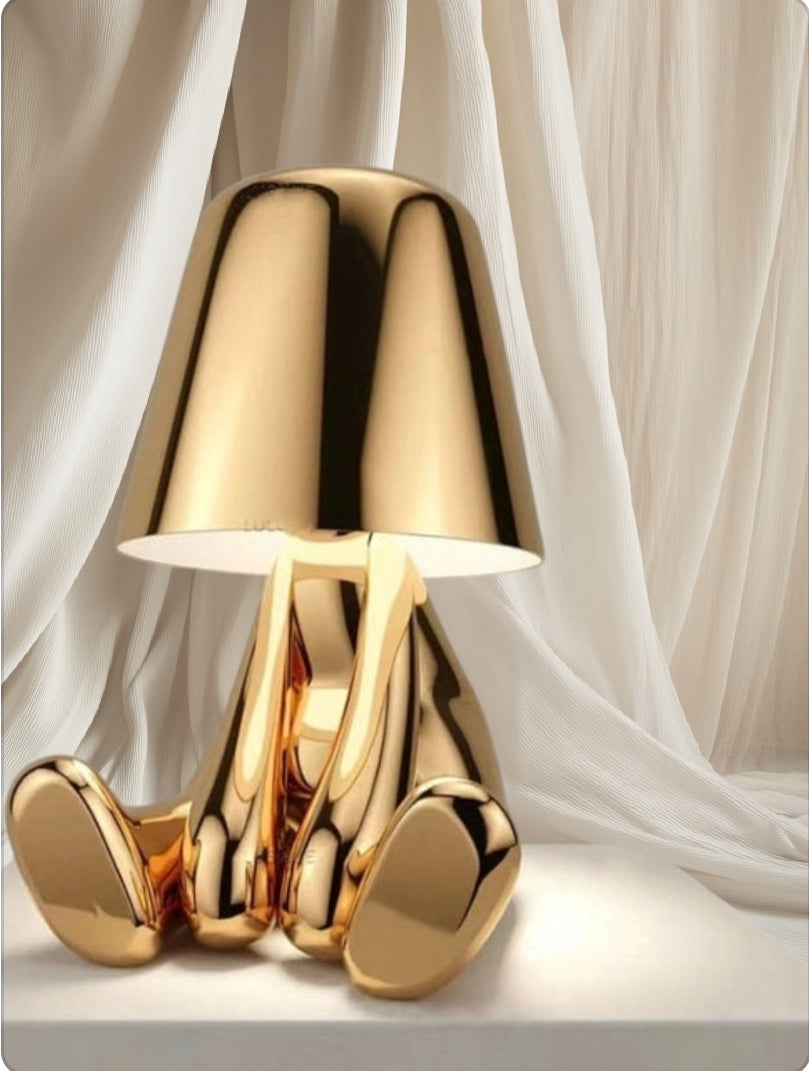 Thinker Golden Lamp - DesignsByZuedi