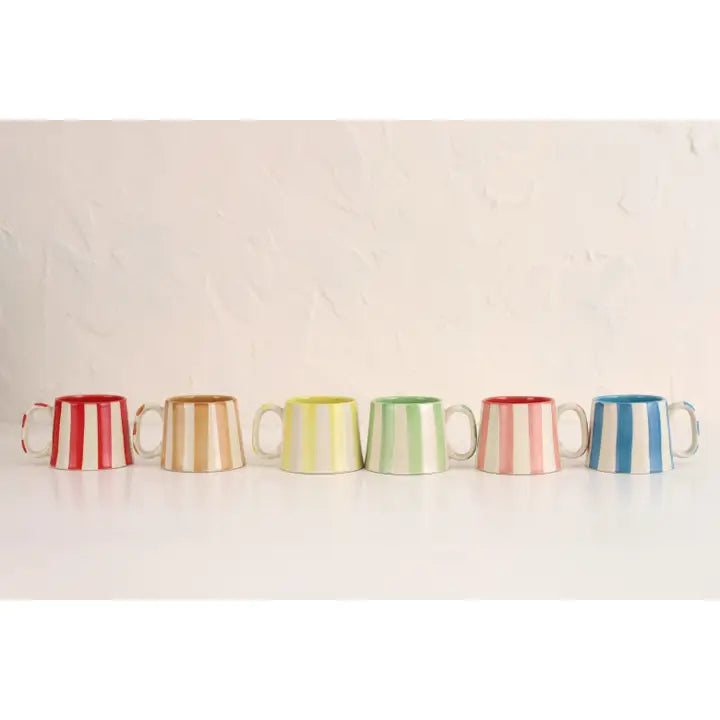 Haggley Gap Ceramic Striped Coffee Cup