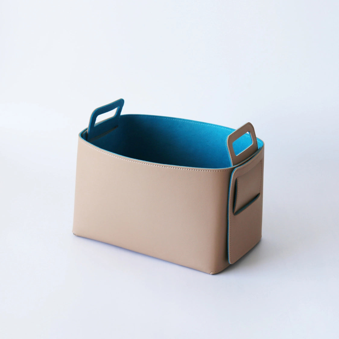 Haddington - Vegan Leather and Felt Storage Basket
