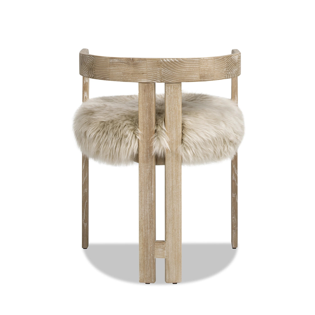 Millwick 21" Low Back Genuine Fur Dining Chair - DesignsByZuedi