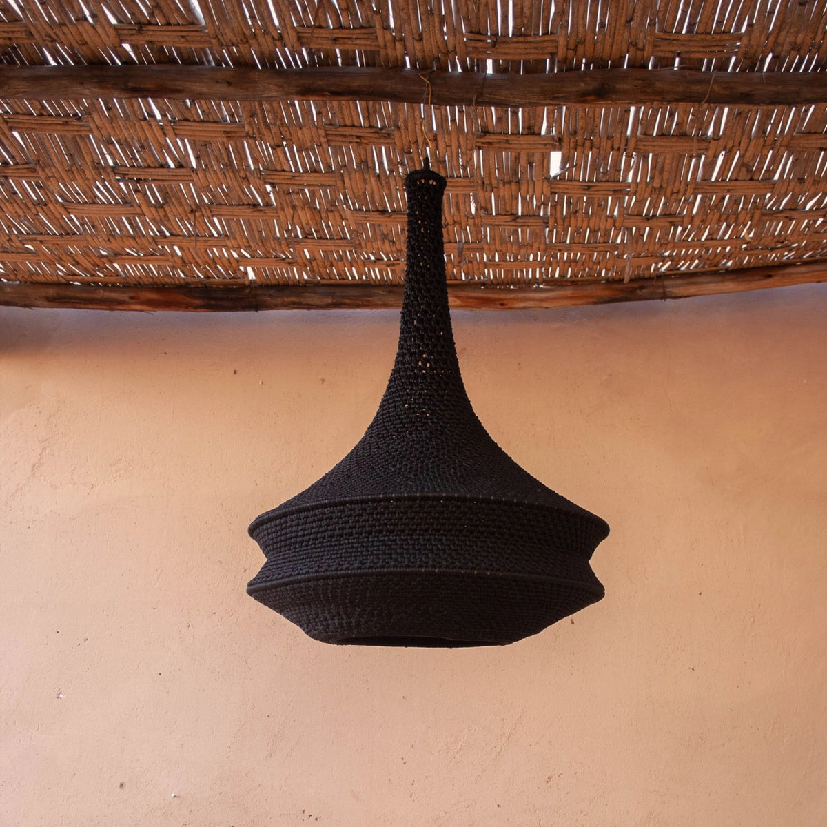 Oracabesa - Modern Crochet Lamp | Boho Light Pendant | Rustic Lampshade - DesignsByZuedi