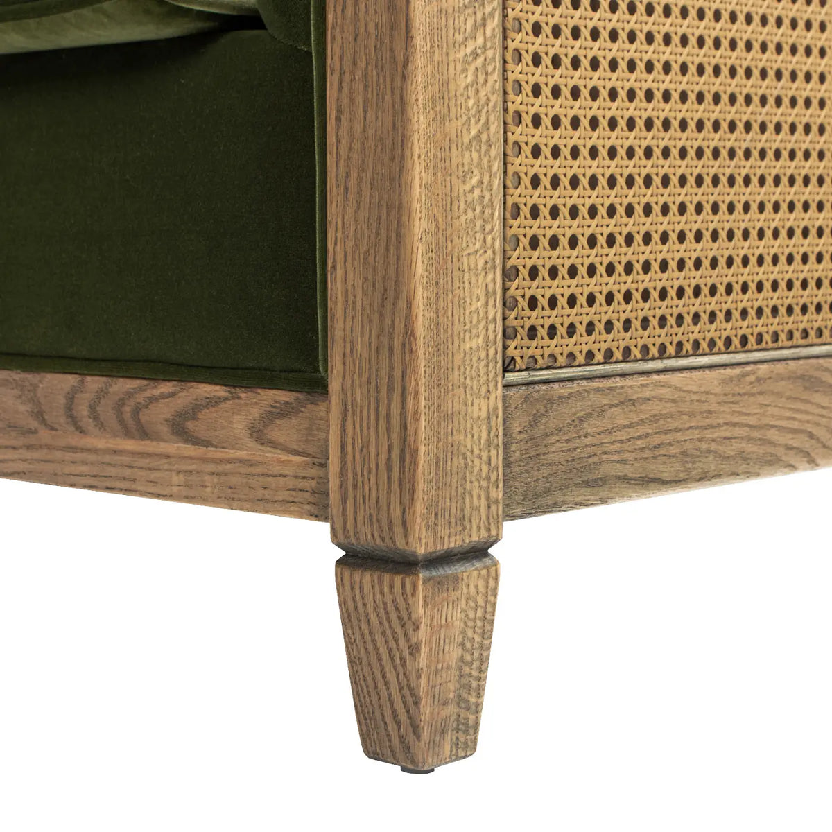 Georgia Cane Rattan Tuxedo Armchair - DesignsByZuedi