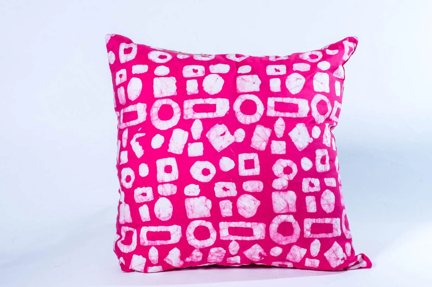 New Pera - Burlap and Batik Pillow