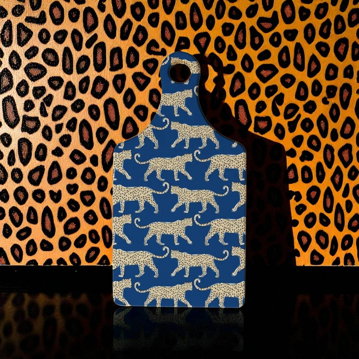 Gazeland - Charcuterie Serving Board W/Handle - Big Cats - DesignsByZuedi