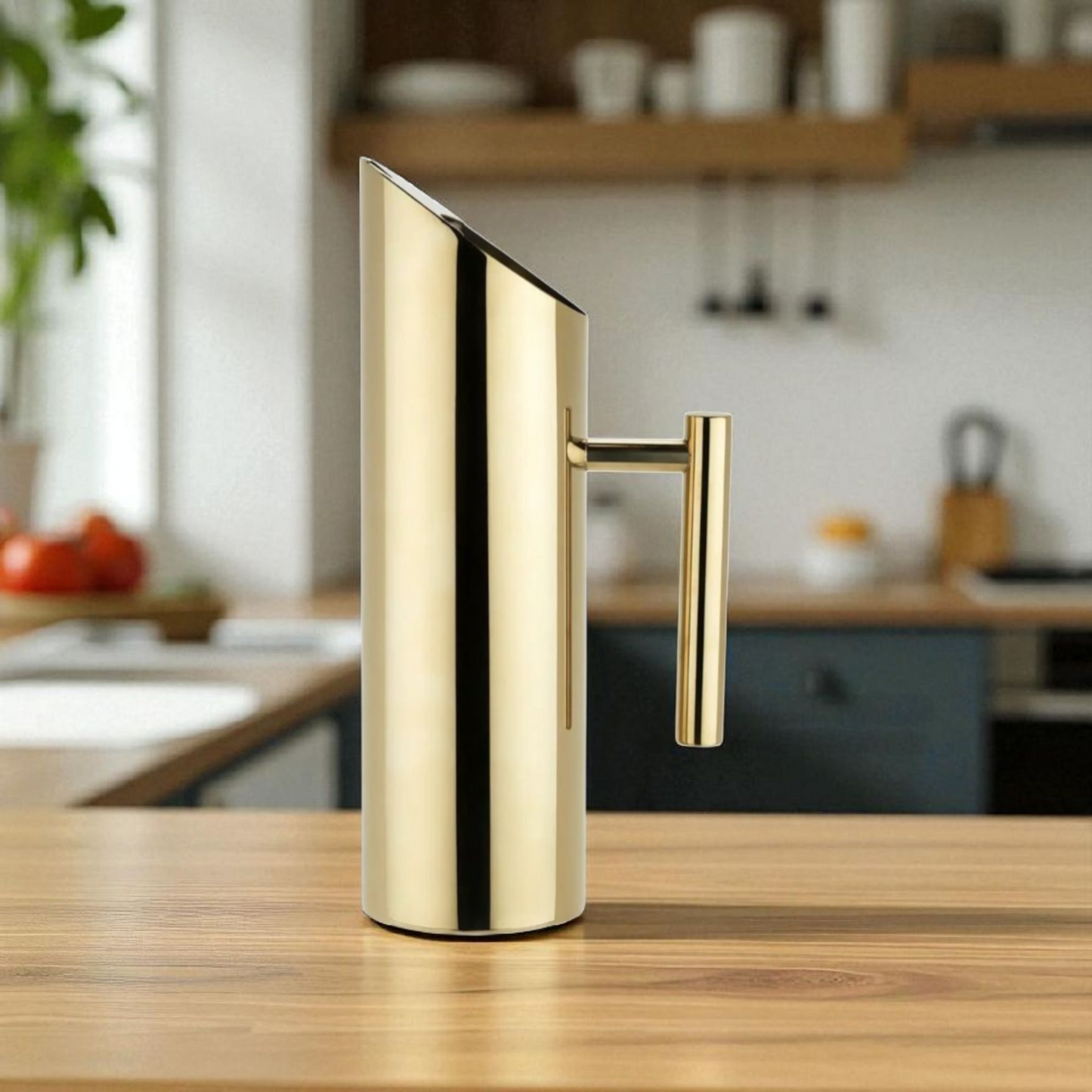 Kencot - Modern Gold-Plated Stainless Steel Pitcher – 46 oz.