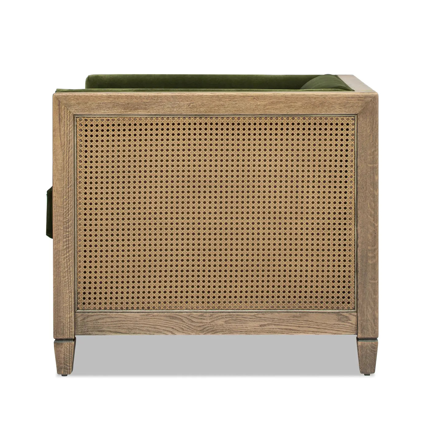 Georgia Cane Rattan Tuxedo Armchair