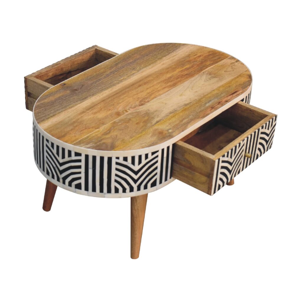 Edessa Bone Inlay Coffee Table - DesignsByZuedi