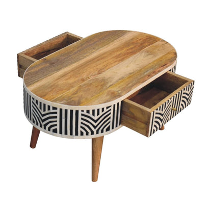 Edessa Bone Inlay Coffee Table - DesignsByZuedi