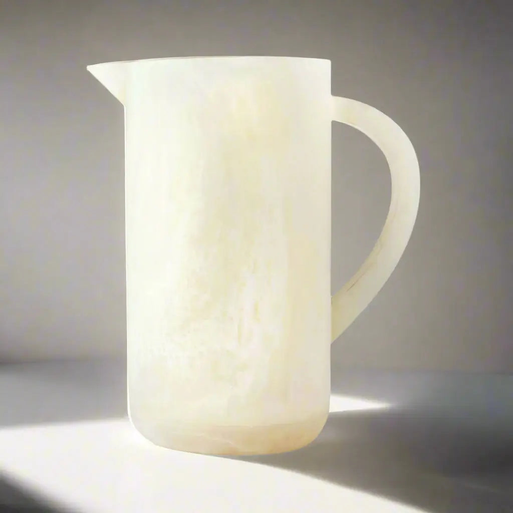 Lucente Resin Matte White Beverage Pitcher