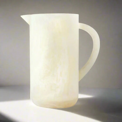Lucente Resin Matte White Beverage Pitcher