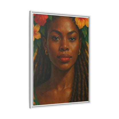 Framed Matte Canvas Print —Pennycooke Girl