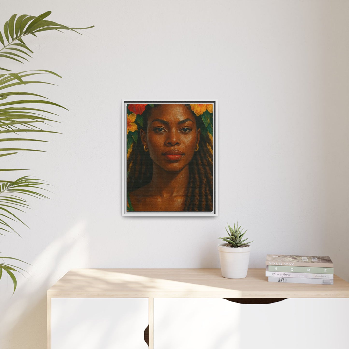 Framed Matte Canvas Print —Pennycooke Girl
