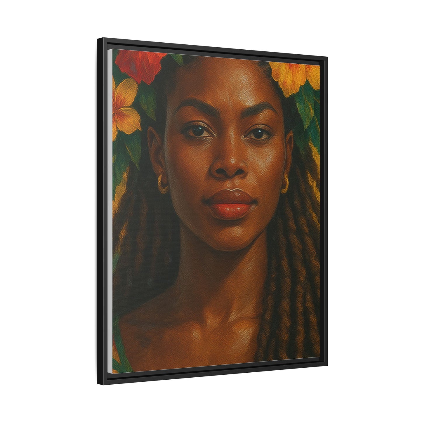 Framed Matte Canvas Print —Pennycooke Girl
