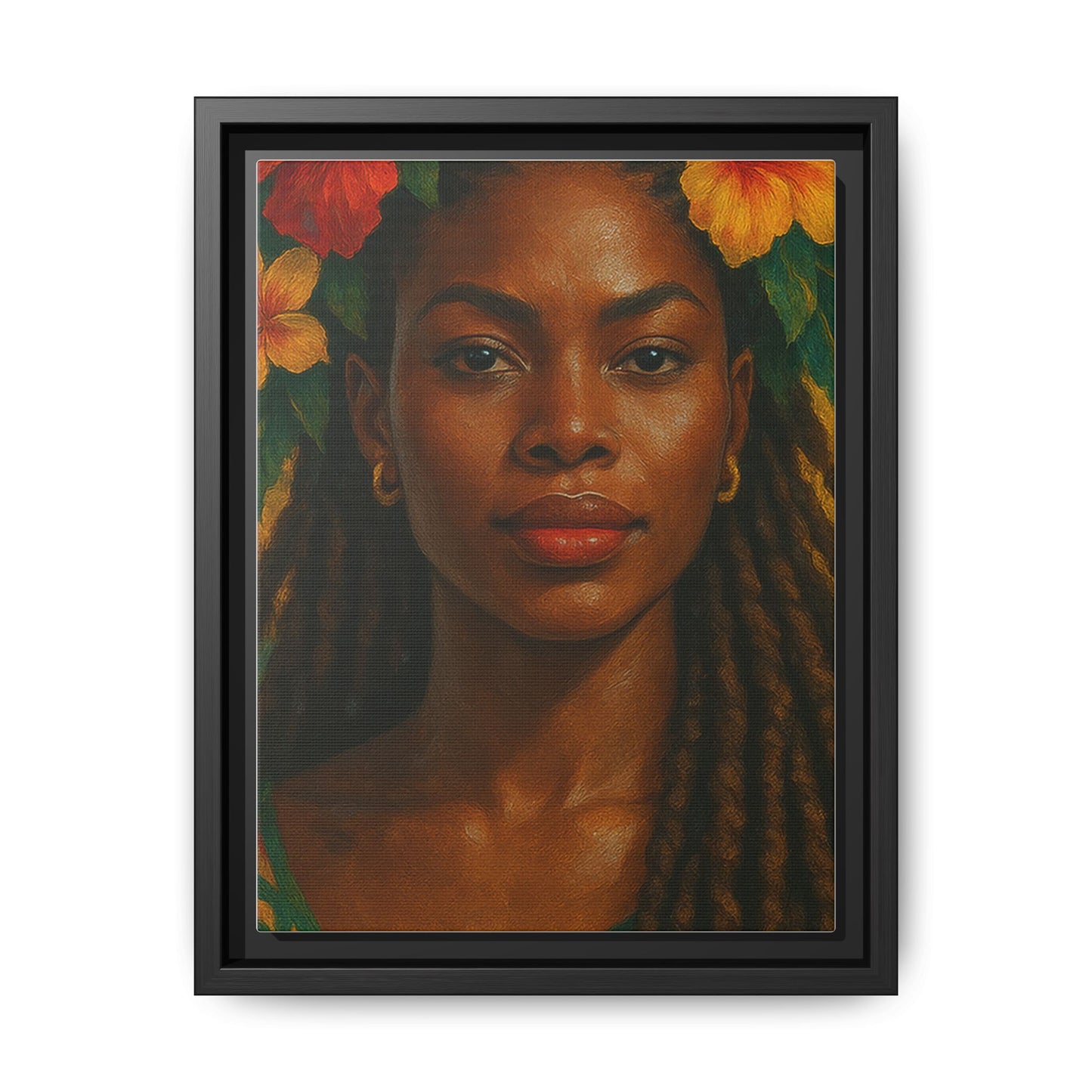 Framed Matte Canvas Print —Pennycooke Girl