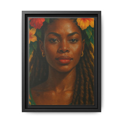 Framed Matte Canvas Print —Pennycooke Girl