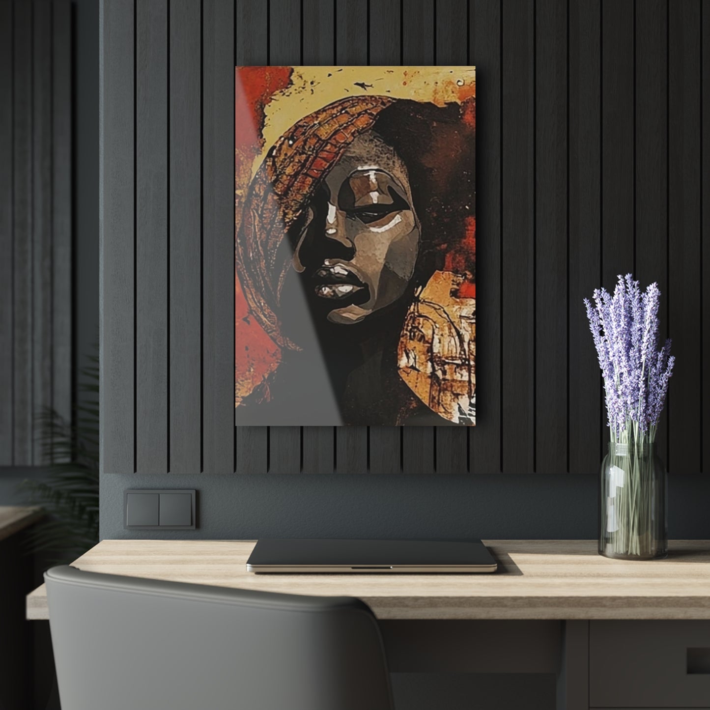 Palmyra - Modern Acrylic Art Print with French Cleat Hanging