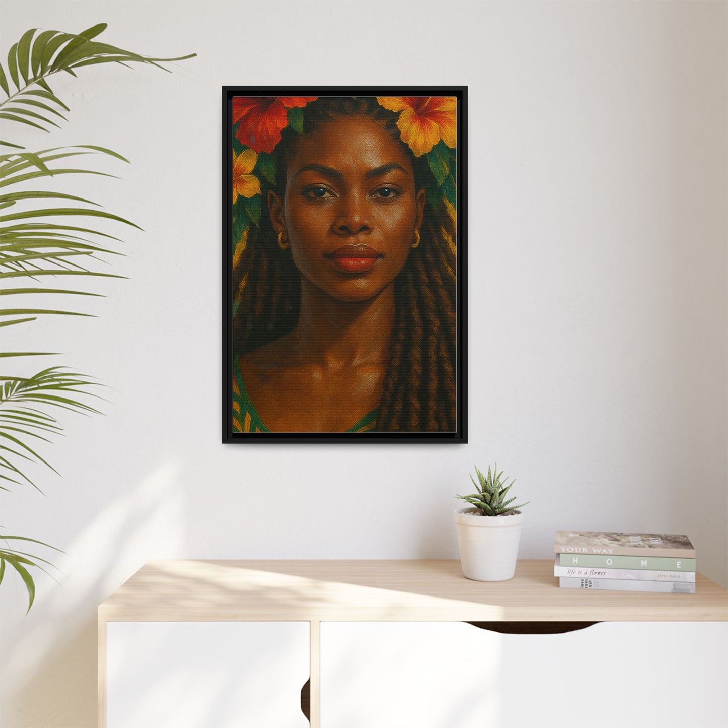 Framed Matte Canvas Print —Pennycooke Girl