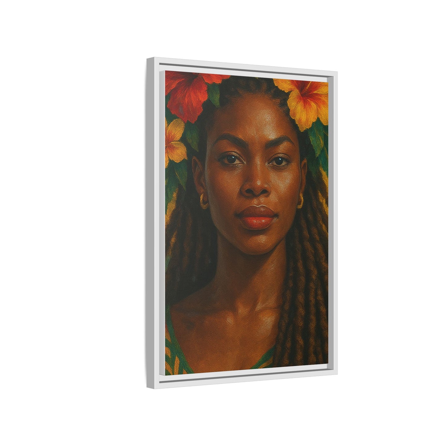 Framed Matte Canvas Print —Pennycooke Girl