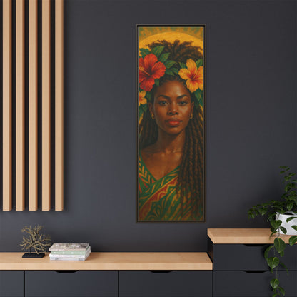 Framed Matte Canvas Print —Pennycooke Girl