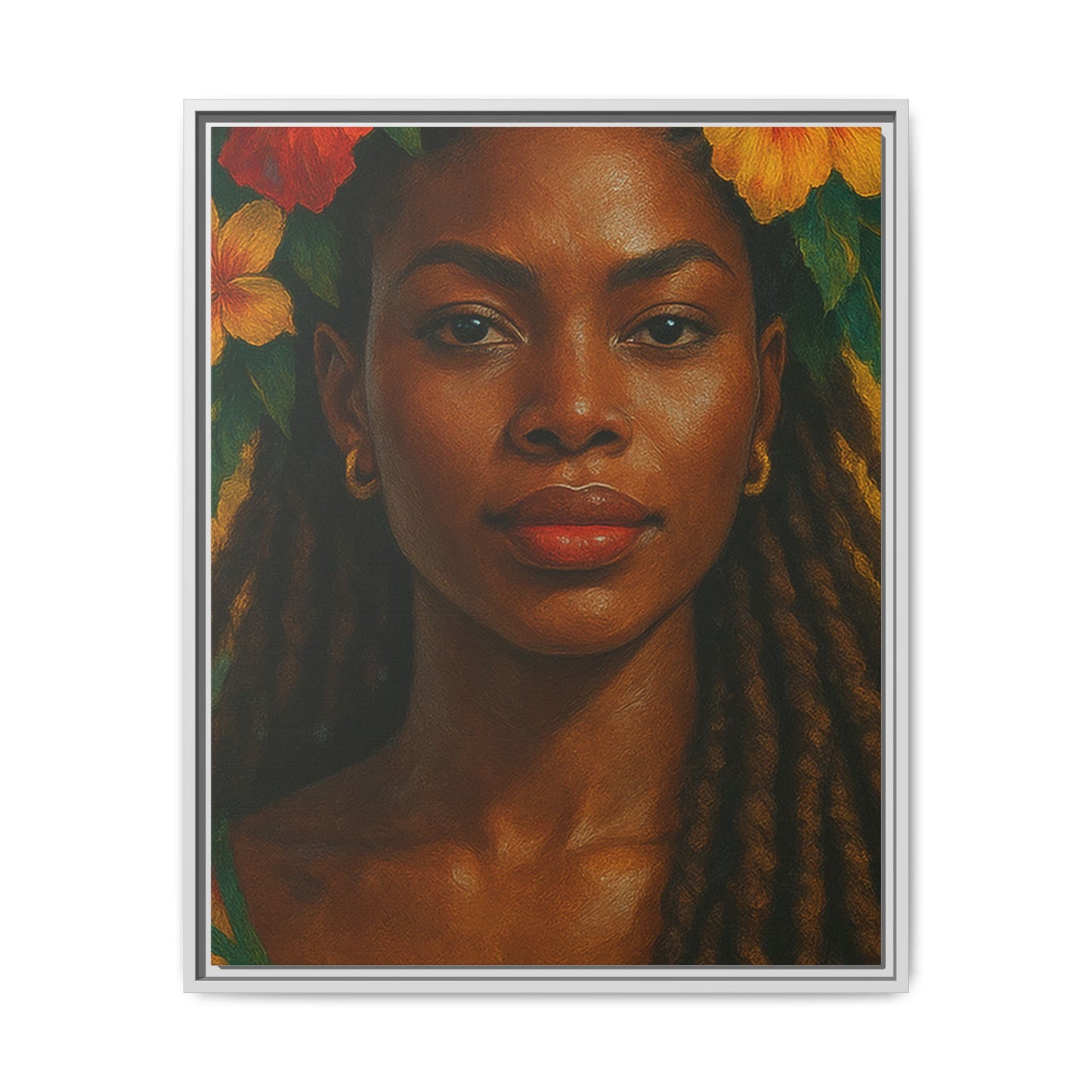 Framed Matte Canvas Print —Pennycooke Girl