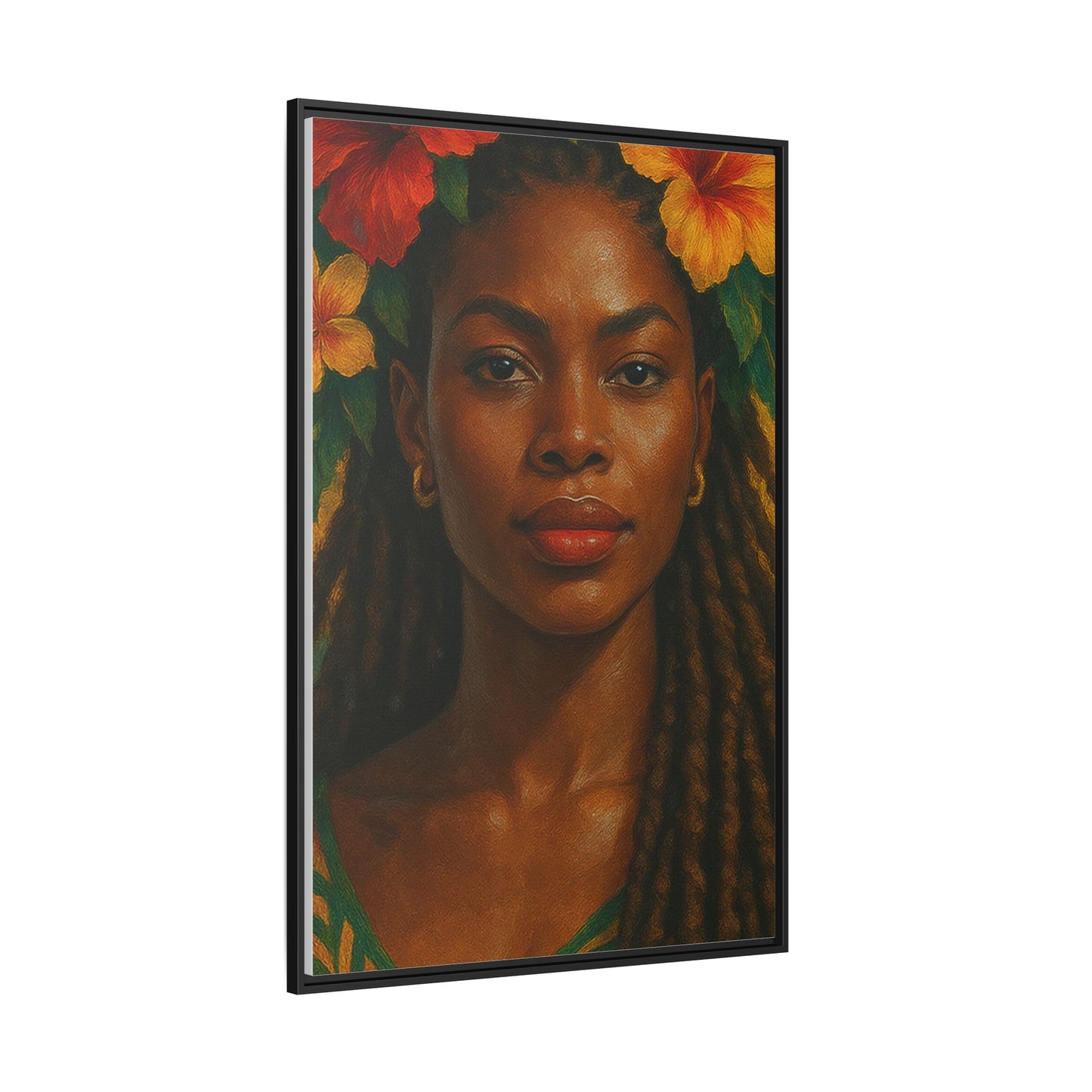 Framed Matte Canvas Print —Pennycooke Girl