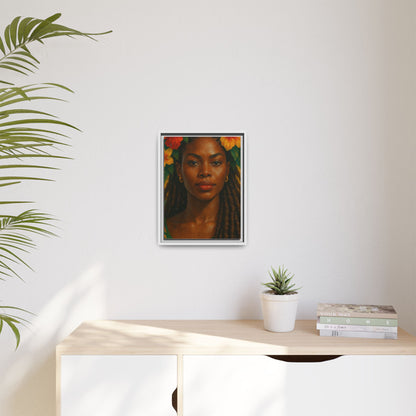 Framed Matte Canvas Print —Pennycooke Girl