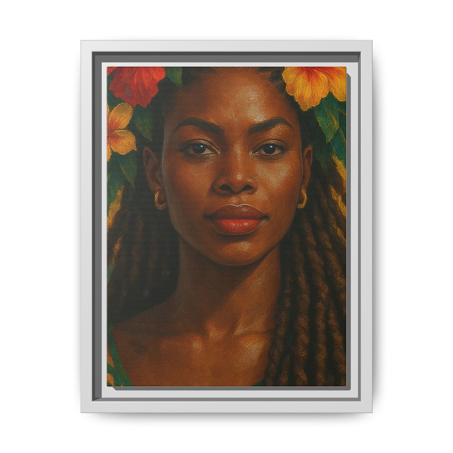 Framed Matte Canvas Print —Pennycooke Girl