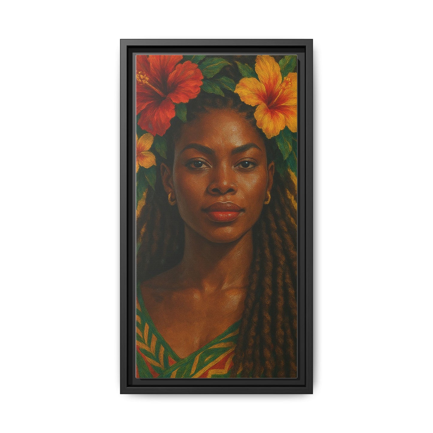 Framed Matte Canvas Print —Pennycooke Girl