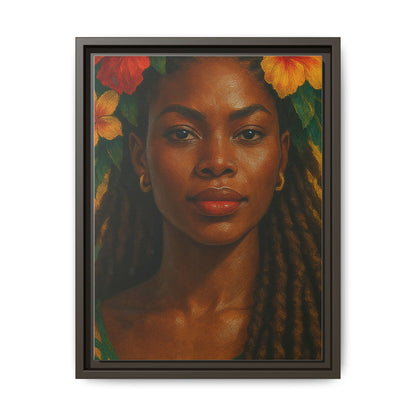 Framed Matte Canvas Print —Pennycooke Girl