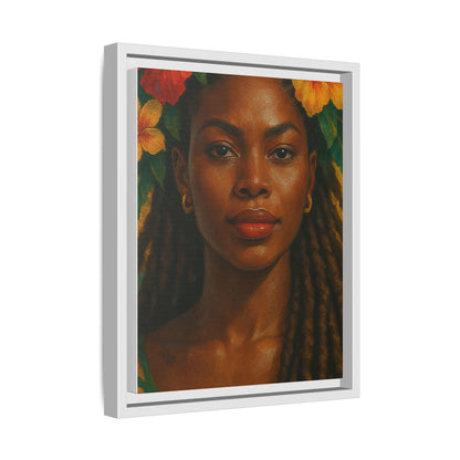 Framed Matte Canvas Print —Pennycooke Girl