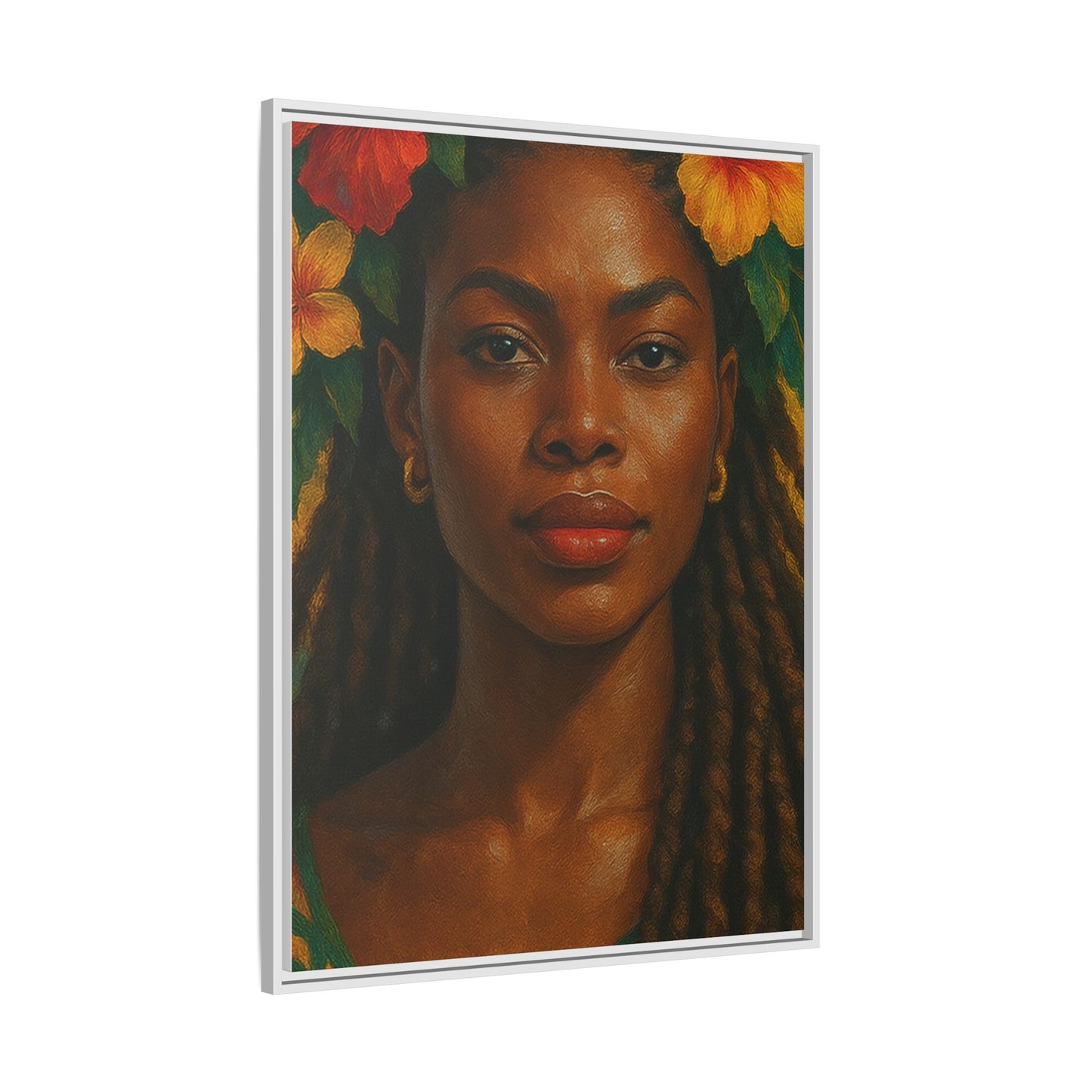 Framed Matte Canvas Print —Pennycooke Girl