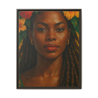 Framed Matte Canvas Print —Pennycooke Girl